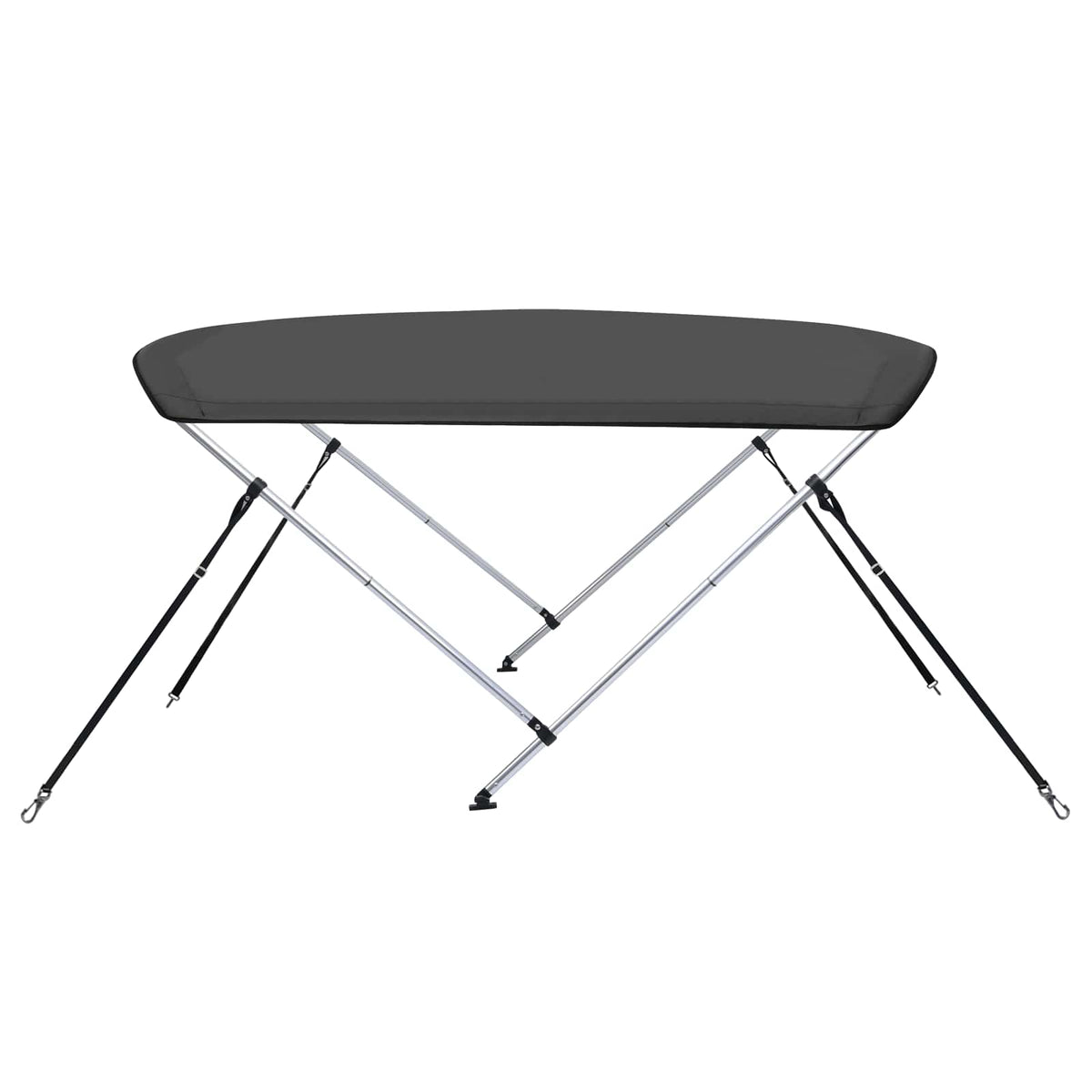 93129 vidaXL 2 Bow Bimini Top Anthracite 150x120x110 cm