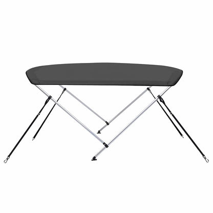 93130 vidaXL 2 Bow Bimini Top Anthracite 180x130x110 cm