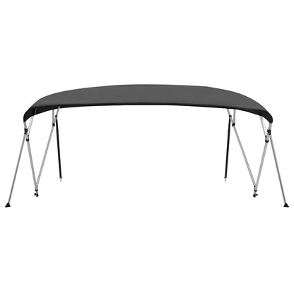 93142 vidaXL 4 Bow Bimini Top Anthracite 243x(230-244)x137 cm