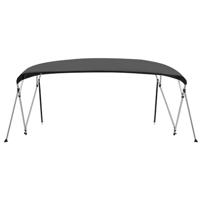 93142 vidaXL 4 Bow Bimini Top Anthracite 243x(230-244)x137 cm