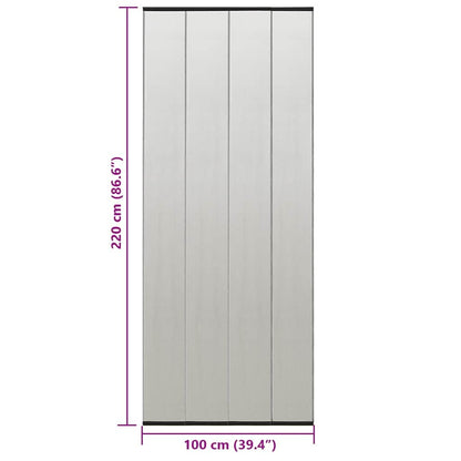 Insect Door Screen with Mesh Curtain Black 100x220 cm Polyester