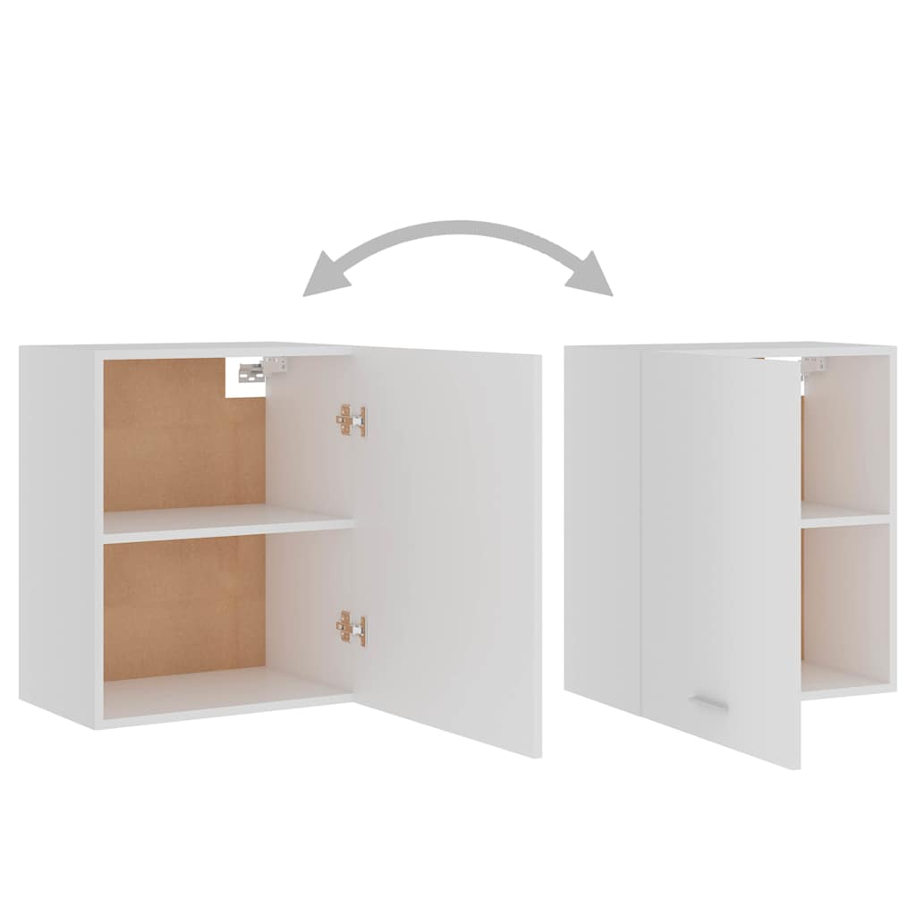 805078 vidaXL Hanging Cabinets 2 pcs "Lyon" White 50x31x60 cm Engineered Wood