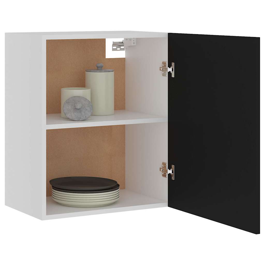 805079 vidaXL Hanging Cabinets 2 pcs "Lyon" Black 50x31x60 cm Engineered Wood