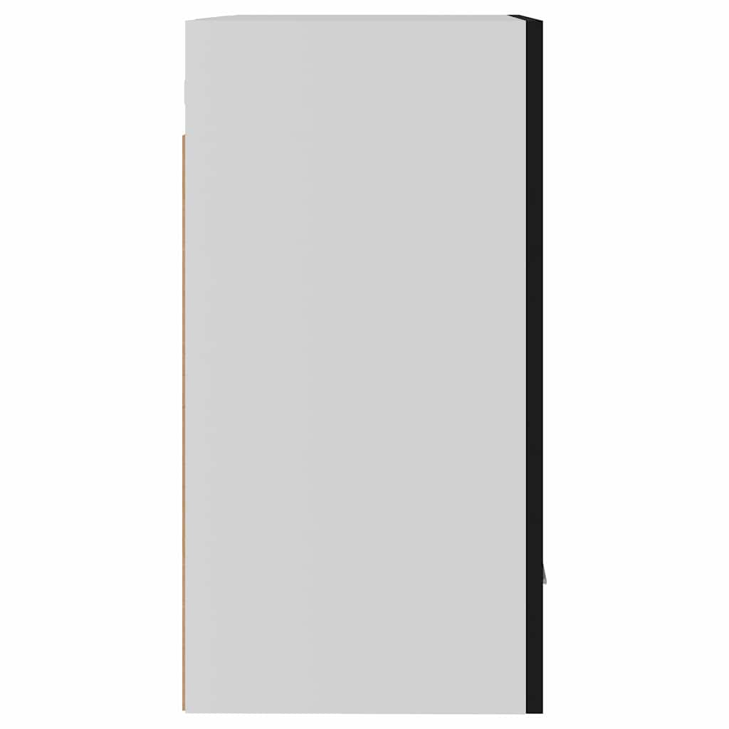 805079 vidaXL Hanging Cabinets 2 pcs "Lyon" Black 50x31x60 cm Engineered Wood