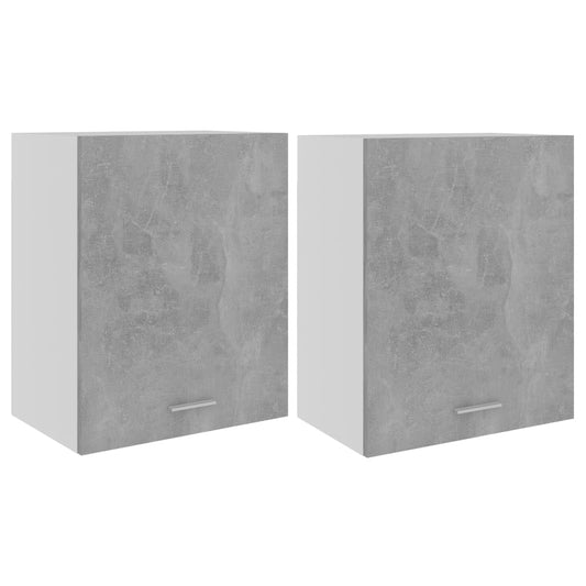 Hanging Cabinets 2 pcs "Lyon" Concrete Grey 50x31x60 cm