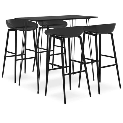 Bar Set | Black | MDF, metal | Standard |  Durable  | Bar Set