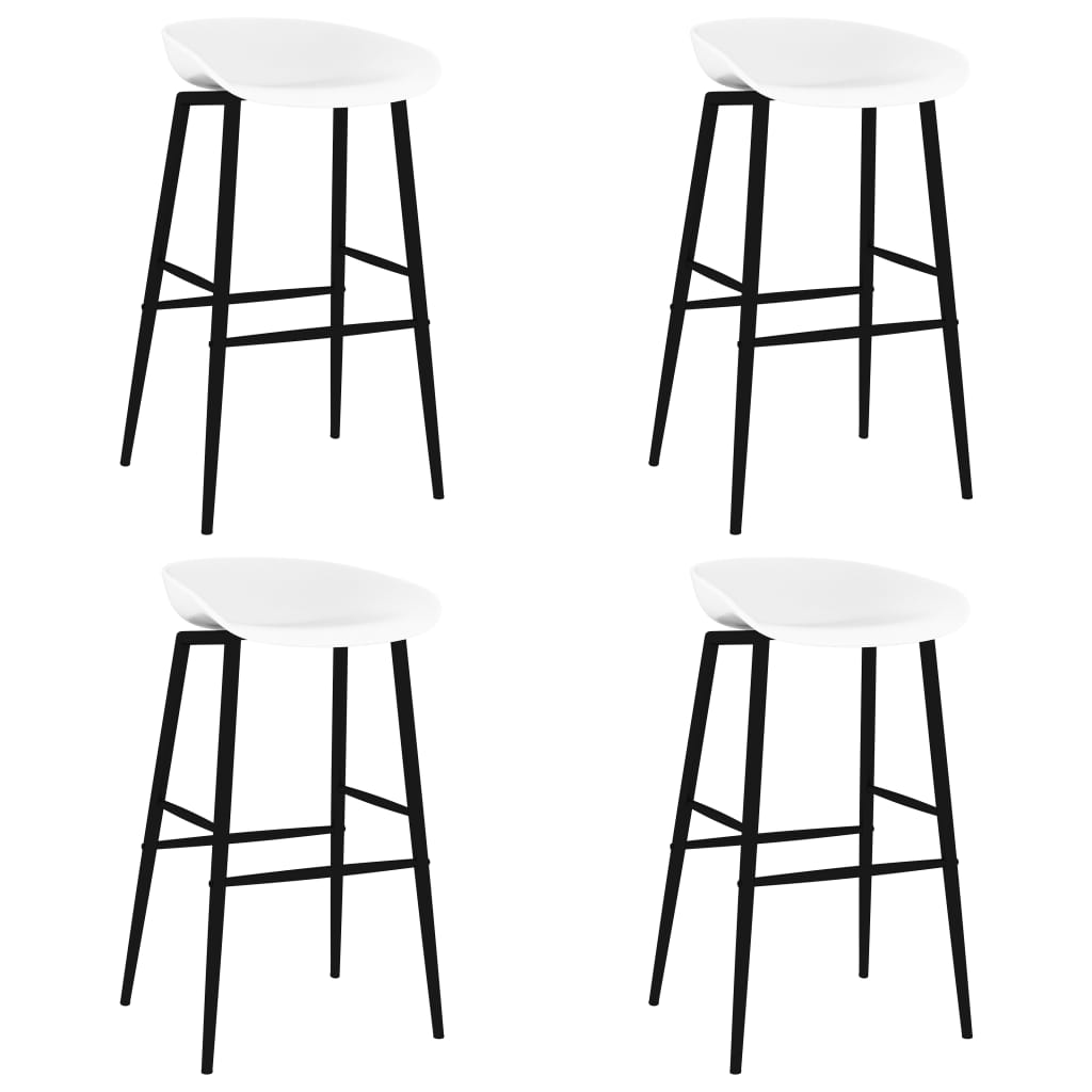 5 Piece Bar Set Black and White