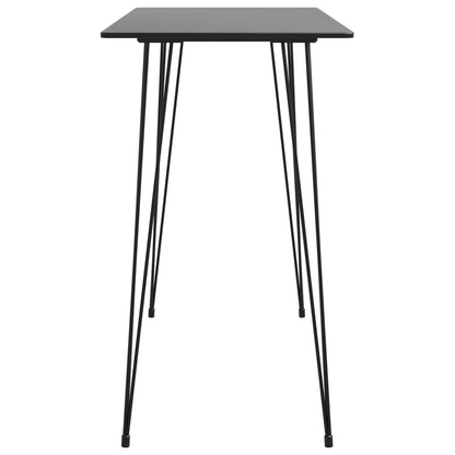 5 Piece Bar Set Black and Grey
