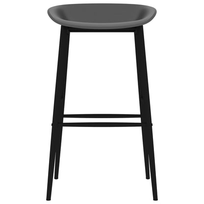 5 Piece Bar Set Black and Grey