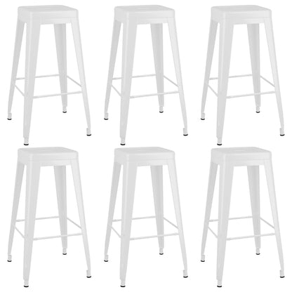 7 Piece Bar Set Black and White
