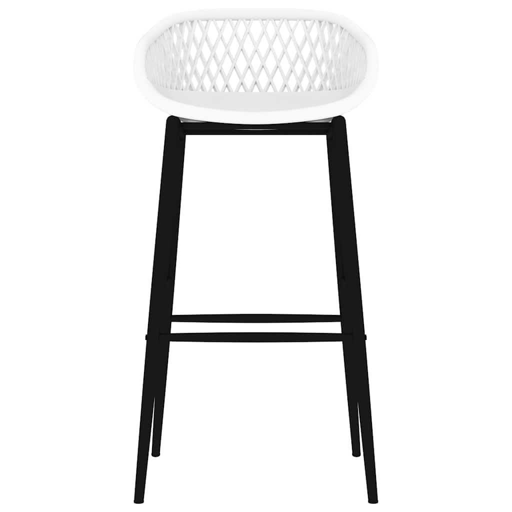 7 Piece Bar Set Black and White