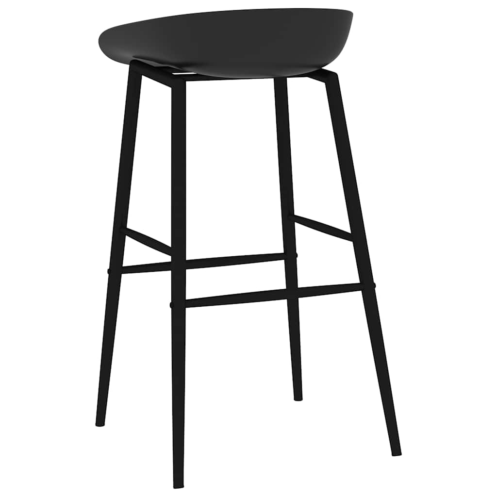 Bar Set | Black | MDF, Powder-Coated Steel, PP | Large | Modern | Bar Set