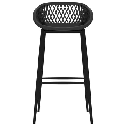 5 Piece Bar Set White and Black