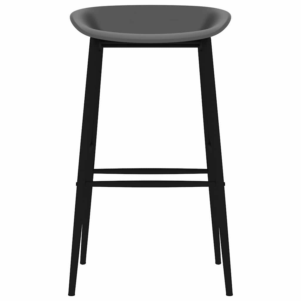 5 Piece Bar Set White and Grey