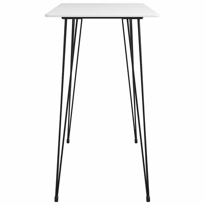 7 Piece Bar Set White and Black