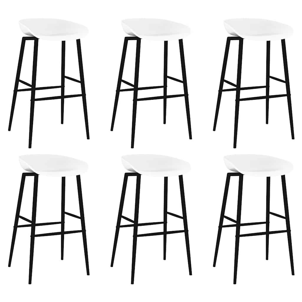 7 Piece Bar Set White