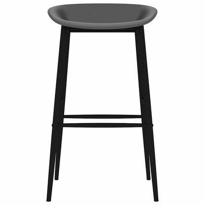 7 Piece Bar Set White and Grey