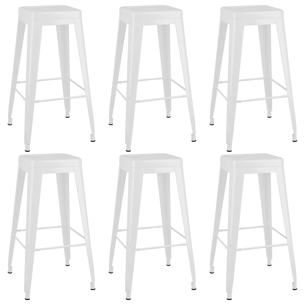 7 Piece Bar Set White