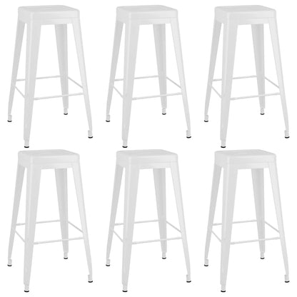 7 Piece Bar Set White