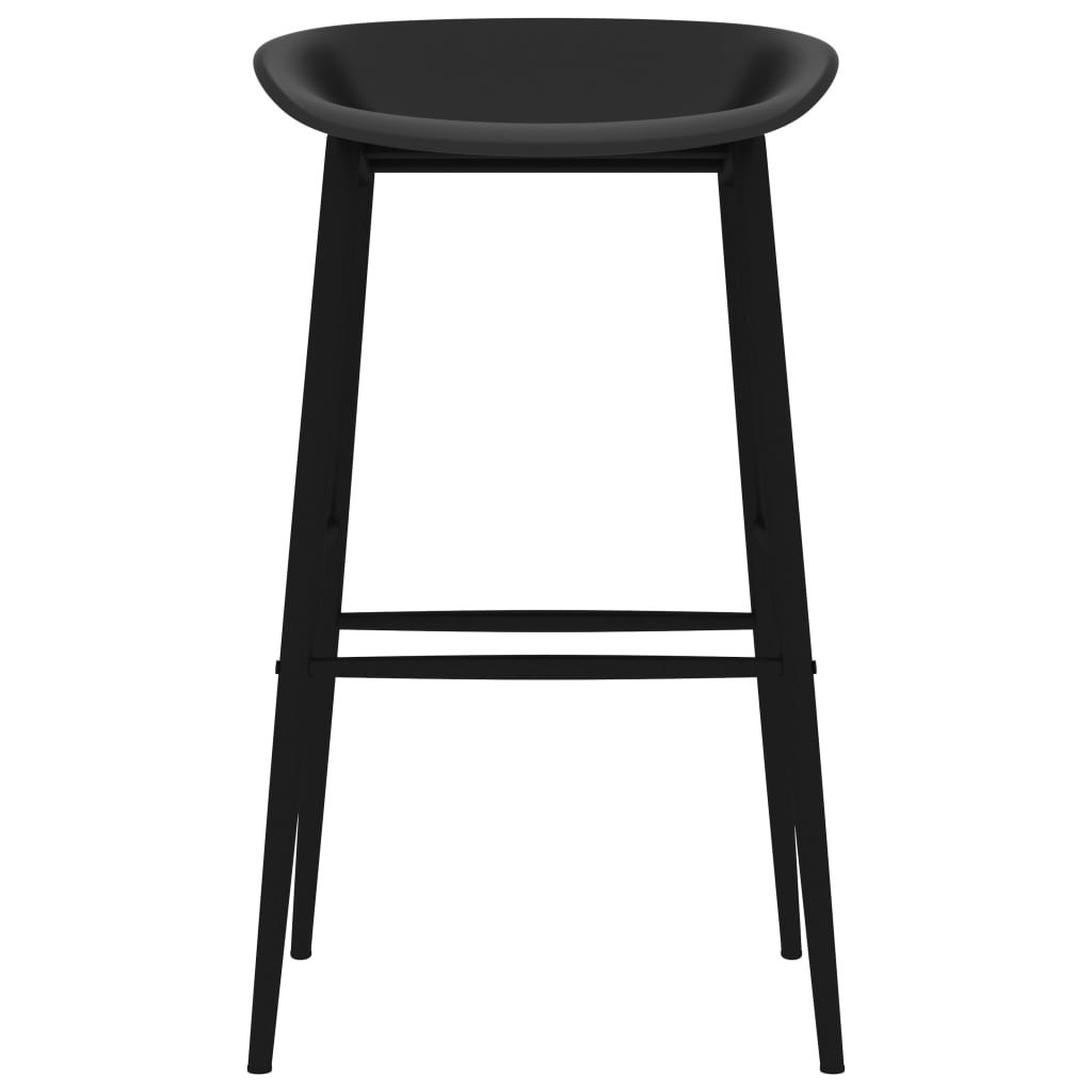 7 Piece Bar Set White and Black