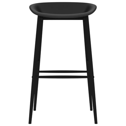 7 Piece Bar Set White and Black