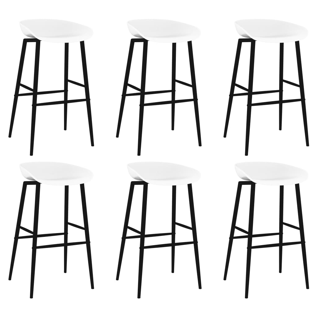 7 Piece Bar Set White
