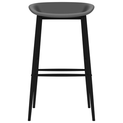 7 Piece Bar Set White and Grey