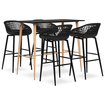 Bar Set | Black | MDF, Metal, PP | Standard | Ergonomic | Bar Set