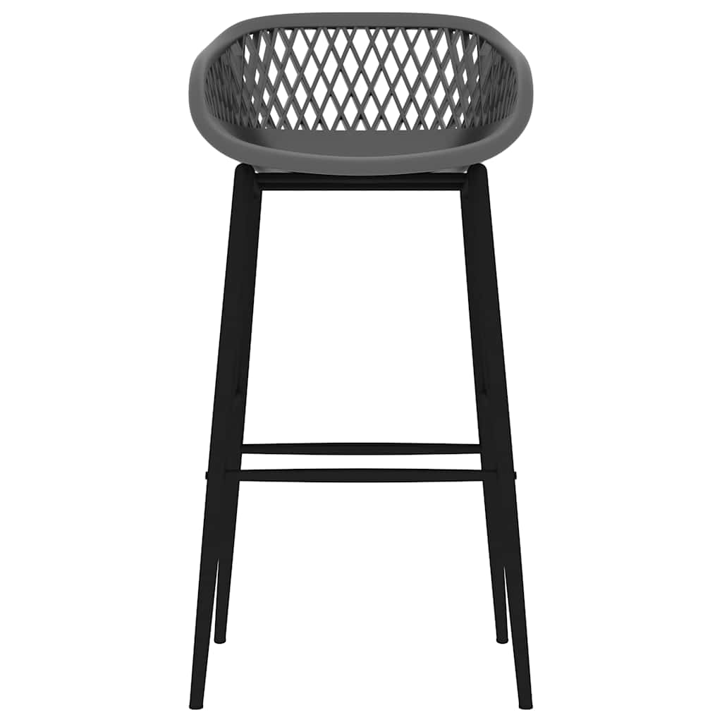 5 Piece Bar Set Black and Grey