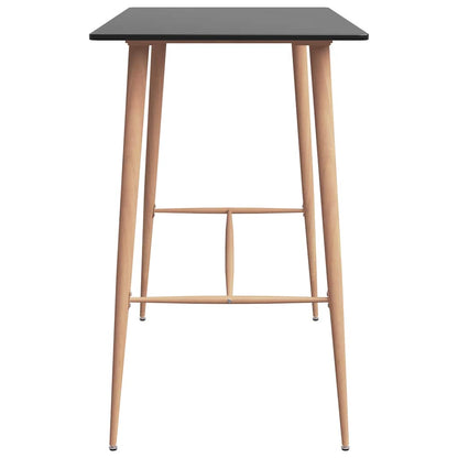 Bar Set | Black | MDF, Metal, PP | Ergonomic | Bar Set | Rectangular