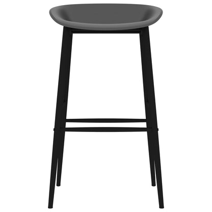 5 Piece Bar Set Black and Grey