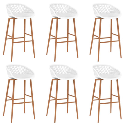 7 Piece Bar Set Black and White