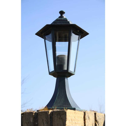 Garden Lights 2 pcs Dark Green/Black Aluminium