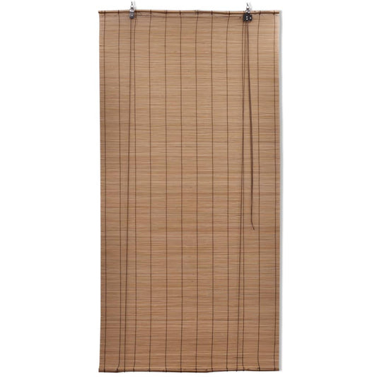 Bamboo Roller Blinds 2 pcs 100 x 160 cm Brown