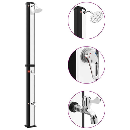 Outdoor Solar Shower with Shower Head and Faucet 35 L