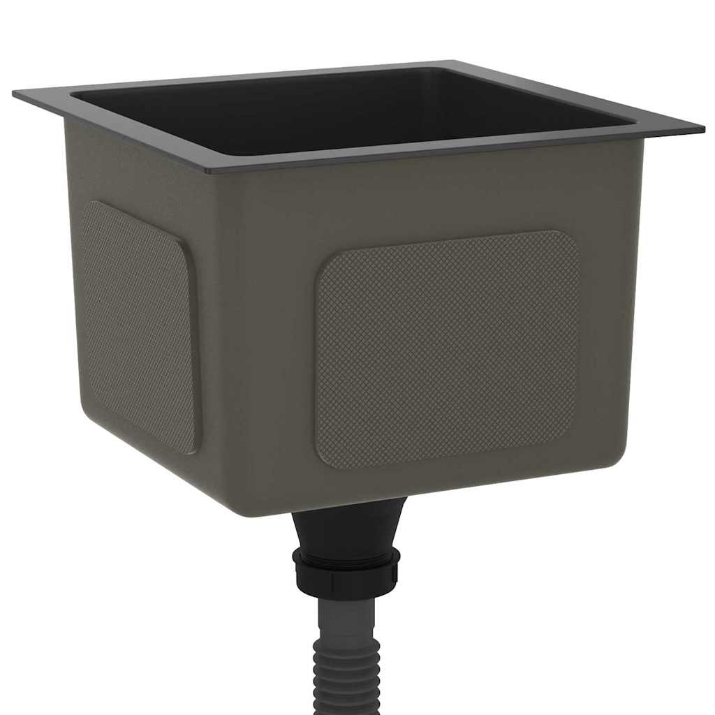 Handmade Kitchen Sink Black Stainless Steel
