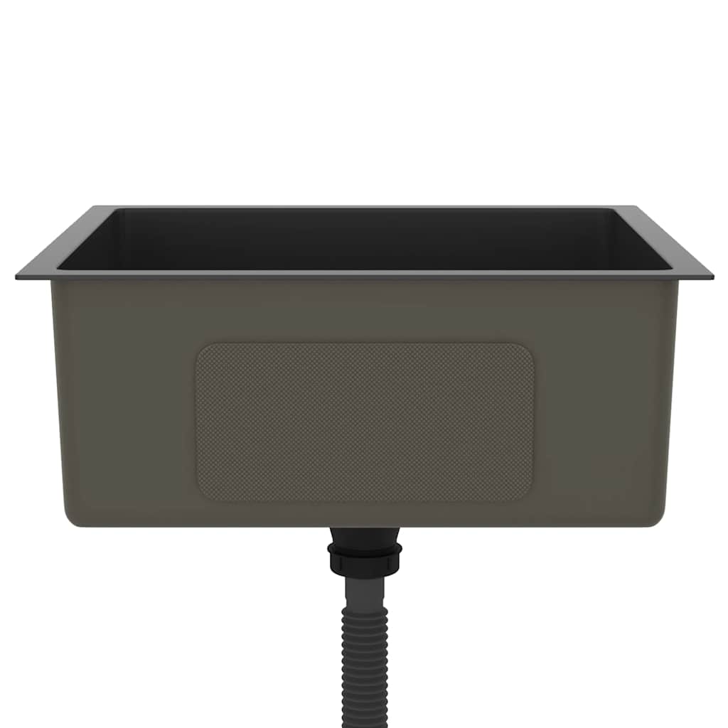 Handmade Kitchen Sink Black Stainless Steel