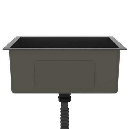 Handmade Kitchen Sink Black Stainless Steel