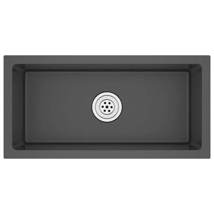 Handmade Kitchen Sink Black Stainless Steel