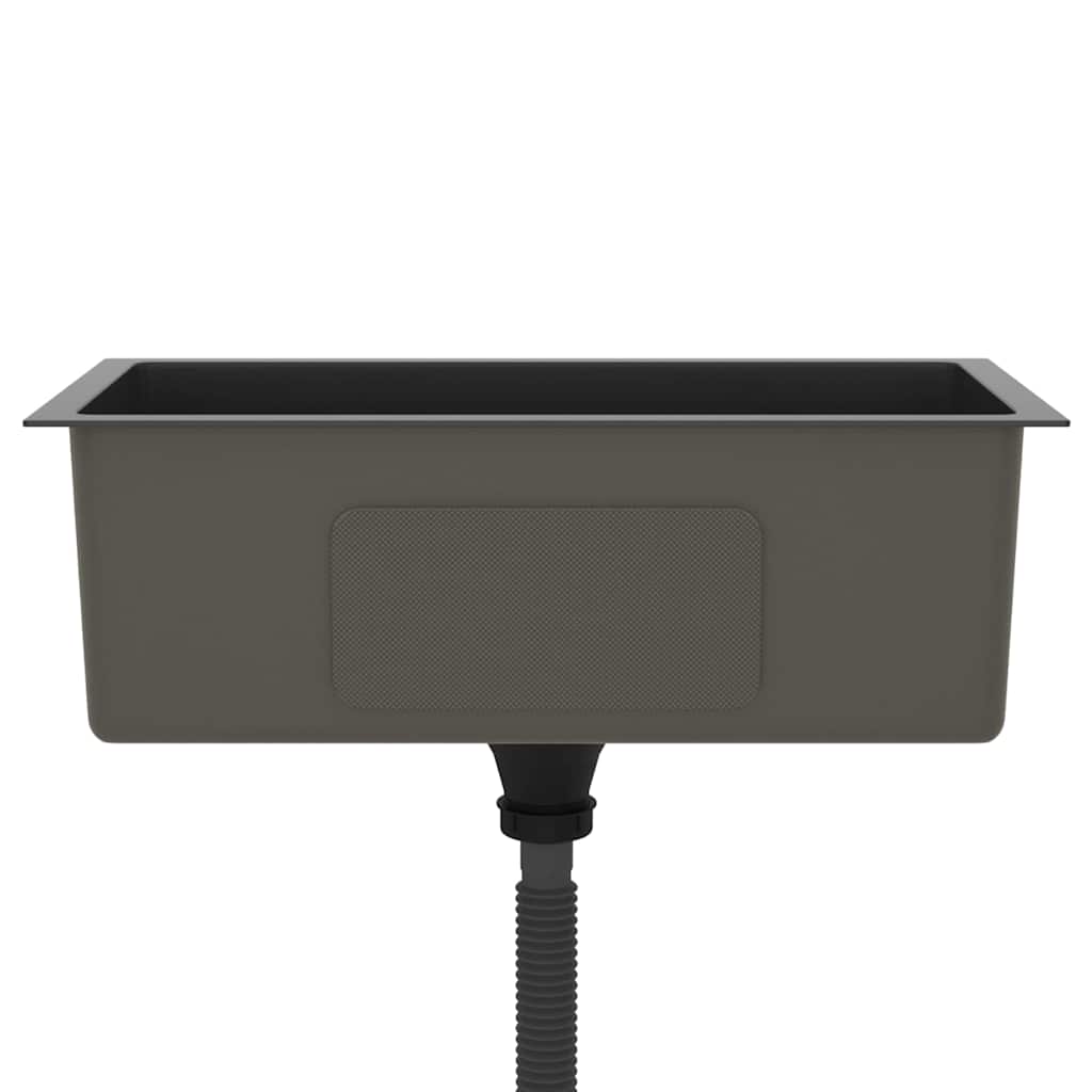 Handmade Kitchen Sink Black Stainless Steel