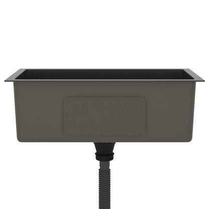 Handmade Kitchen Sink Black Stainless Steel