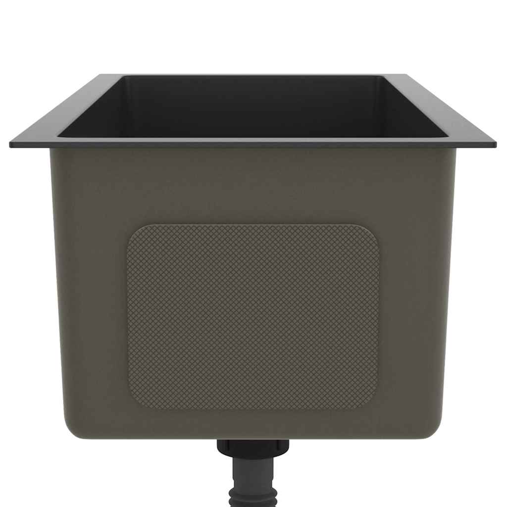 Handmade Kitchen Sink Black Stainless Steel