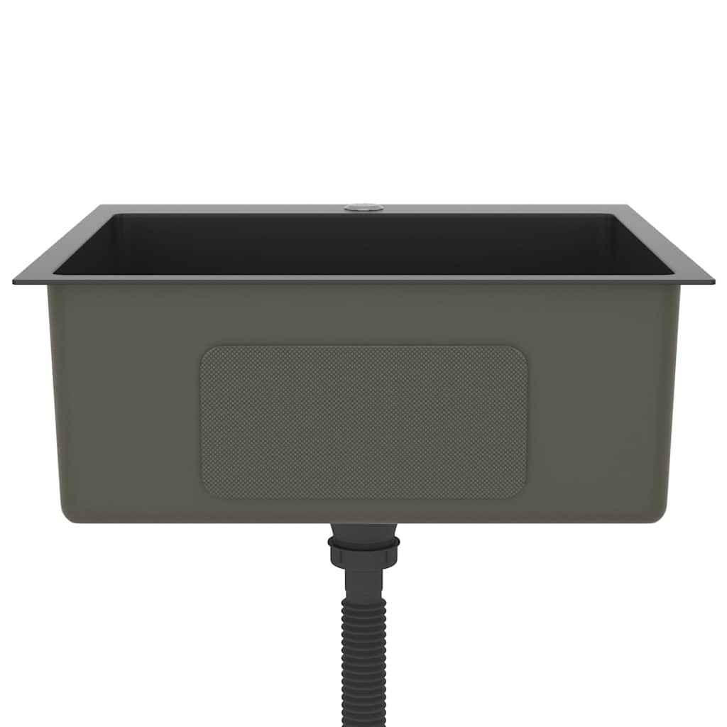 Handmade Kitchen Sink Black Stainless Steel