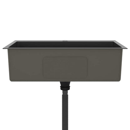 Handmade Kitchen Sink Black Stainless Steel