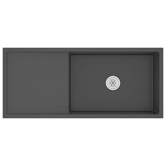 Handmade Kitchen Sink Black Stainless Steel