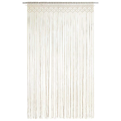 323975 vidaXL Macrame Curtain 140x240 cm Cotton