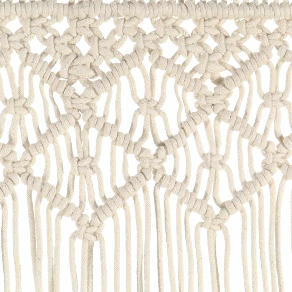 323975 vidaXL Macrame Curtain 140x240 cm Cotton