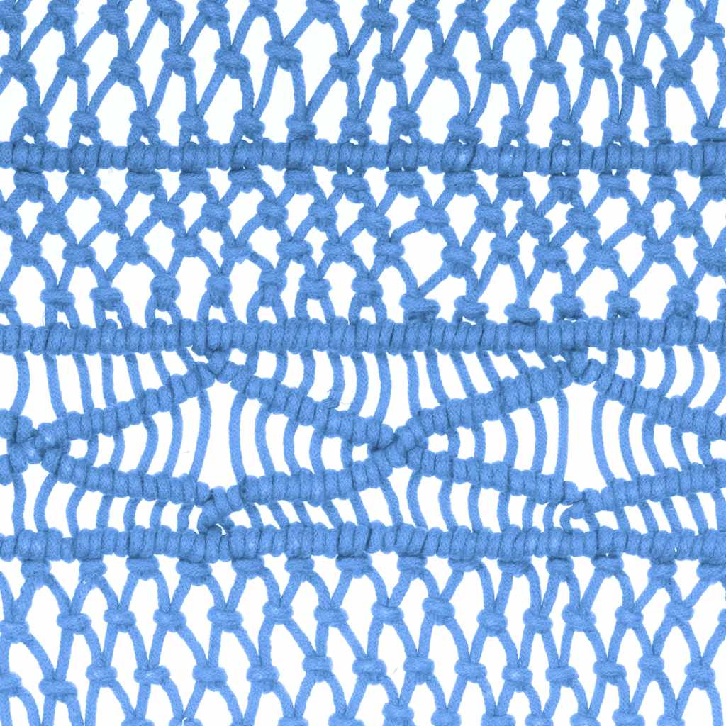 Macrame Curtain Blue 140x240 cm Cotton