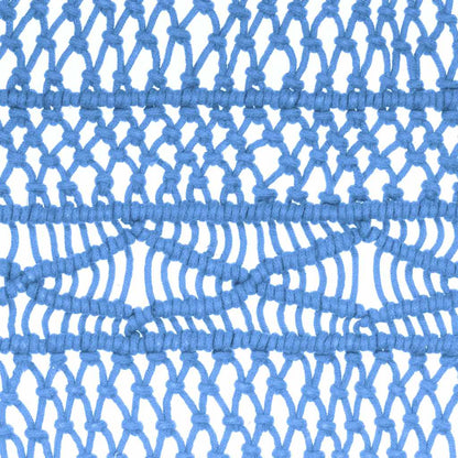 Macrame Curtain Blue 140x240 cm Cotton