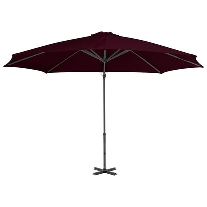 Cantilever Garden Parasol with Aluminium Pole Red 300 cm